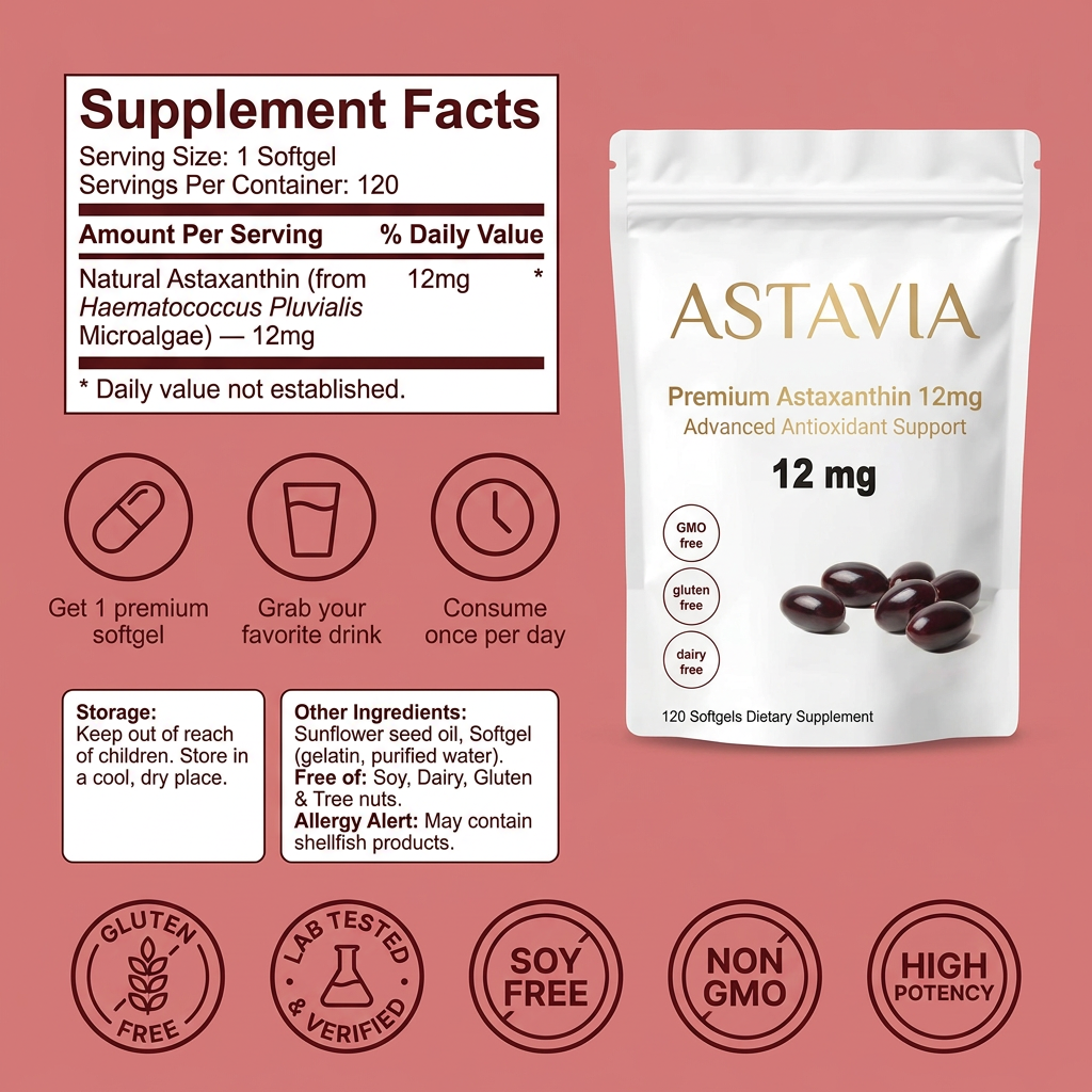 Premium Astaxanthin 12Mg